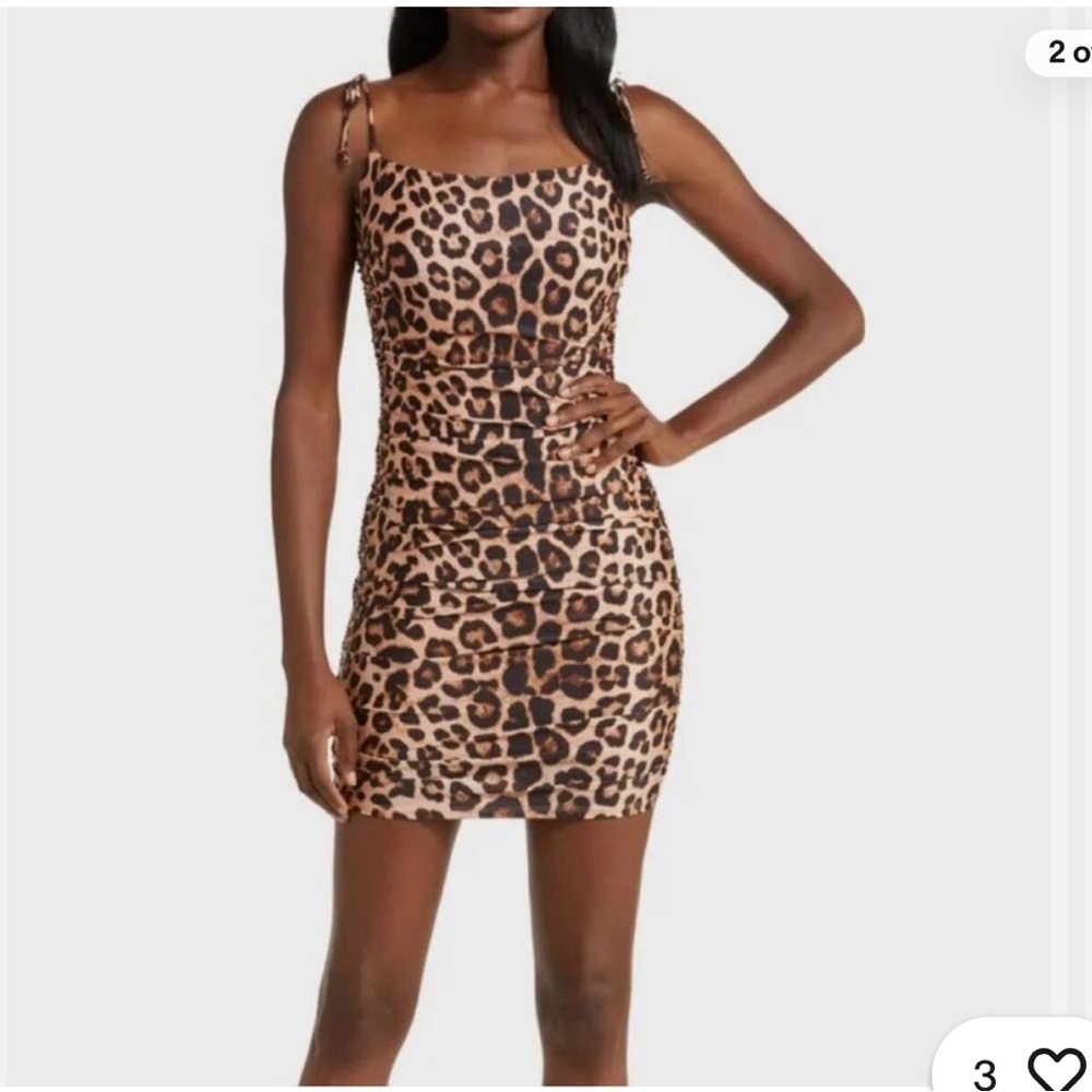 Good American Leopard Print Bodycon Dress